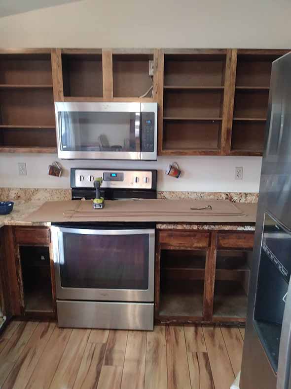 2 kitchen refacing after